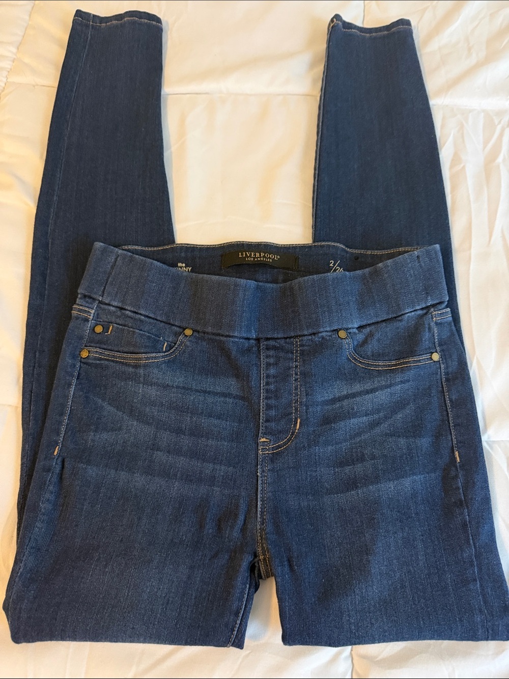 Liverpool Los Angeles Dark Indigo Stretch Skinny Jeans